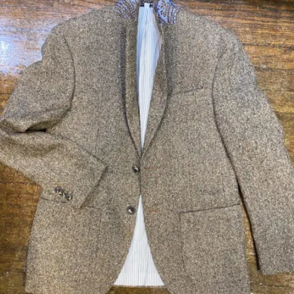 Tan Herringbone Jacket NWT - Picture 1 of 7